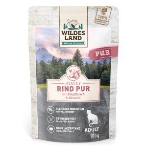 Wildes Land - Feline Adult PUR B&oelig;uf avec huile de carthame Sachet